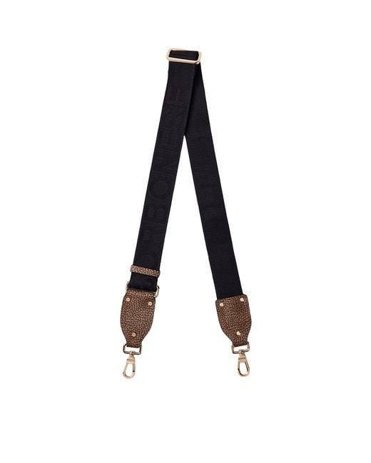 Borbonese Black Shoulder Strap 912018Au7-480