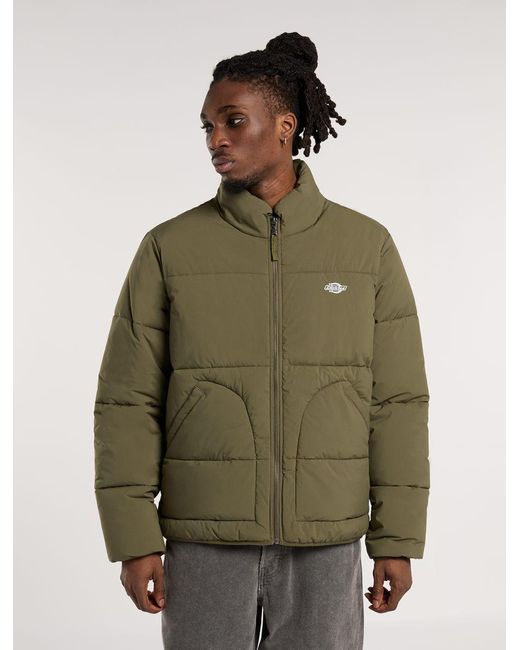 Dickies Men's Green Jackets And Jackets Summerdale Puffer