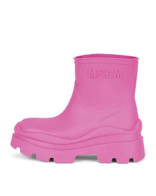 MSGM Purple Boots