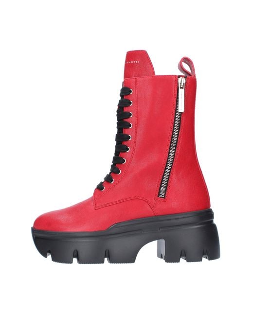 Boots Rouge Giuseppe Zanotti en coloris Red