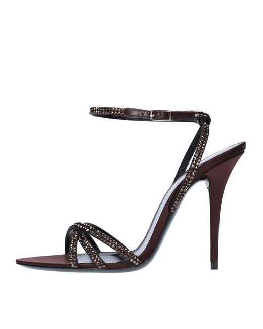 Saint Laurent Black Sandalen Braun