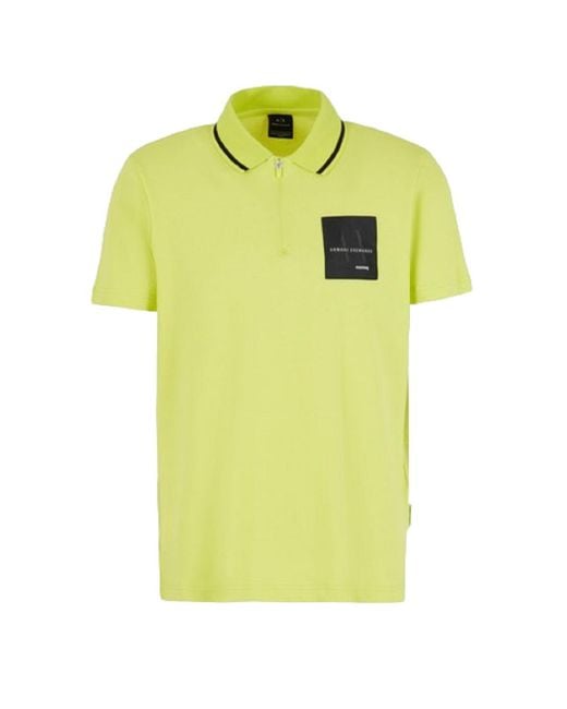 ARMANI EXCHANGE T-Shirt Und Polo Verde in Yellow für Herren