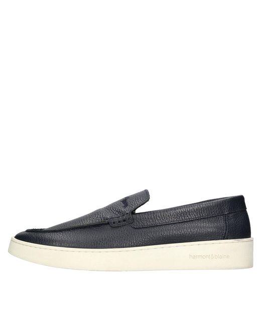 Harmont & Blaine Blue Flat Shoes for men