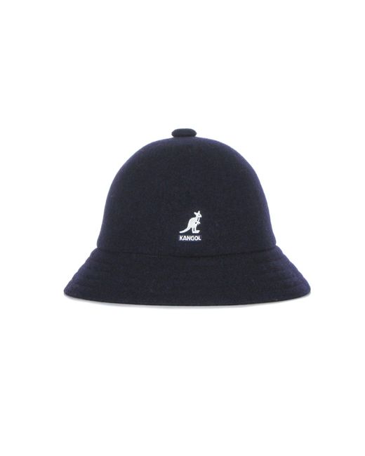 Kangol Blue Wool Casual Bucket Hat Dk for men