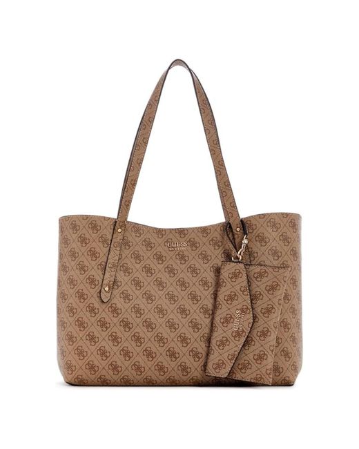 Bolsa Brenton Guess de color Brown