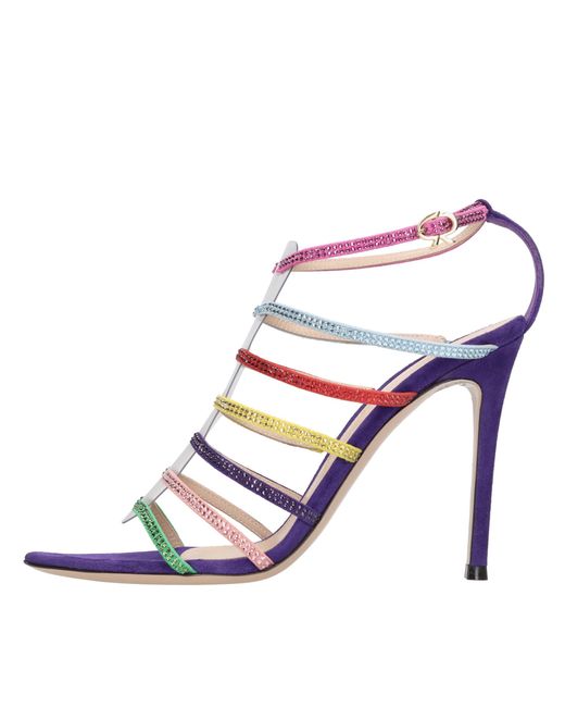 Gianvito Rossi Blue Sandals