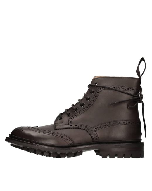 Tricker's Schwarze Stiefel in Brown für Herren