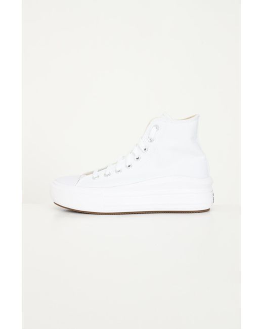 Converse White Sneakers Hi/Weib/Natur-Elfenbein/Schwarz