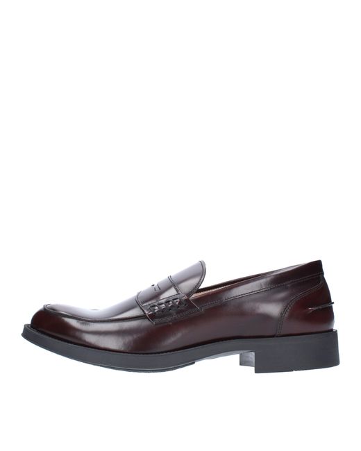 Thompson Brown Flat Shoes Bordeaux for men