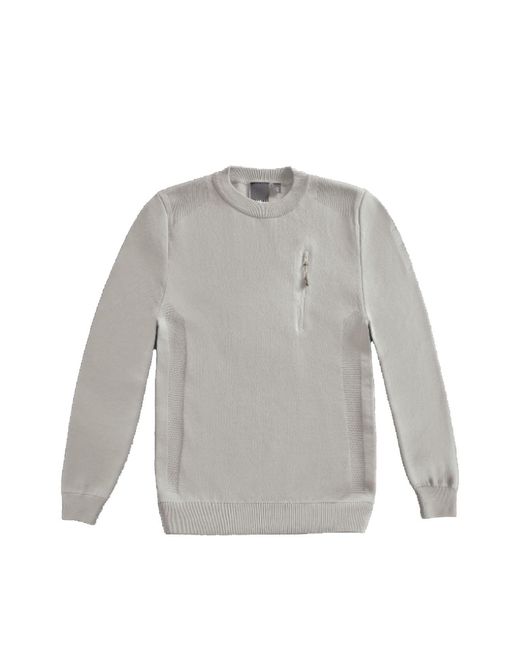 OUTHERE Gray Iotm19Ad49 Crew Neck for men