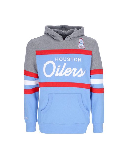 Sudadera Con Capucha Para Hombre Nfl Headcoach Hoodie Houoil Azul Claro Mitchell &amp; Ness de hombre de color Blue