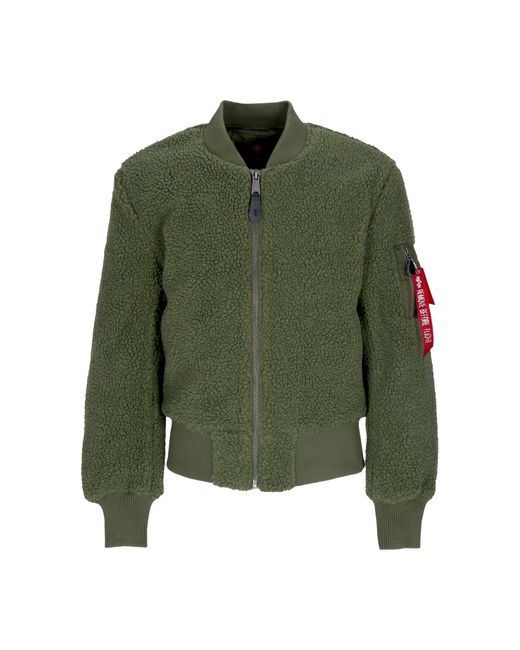 Alpha Industries Ma-1 Teddy Saliegroene Herenbeer in het Green voor heren
