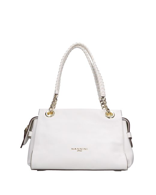 Nannini White Taschen. Creme