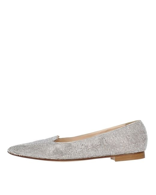 PROSPERINE® White Flache Schuhe Silber