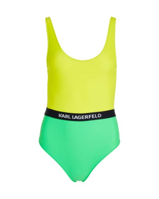 Karl Lagerfeld Green Swimsuit