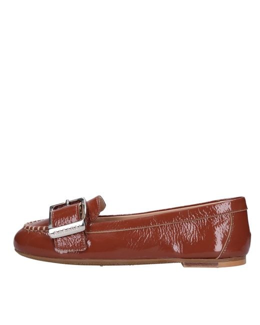Casadei Brown Flat Shoes