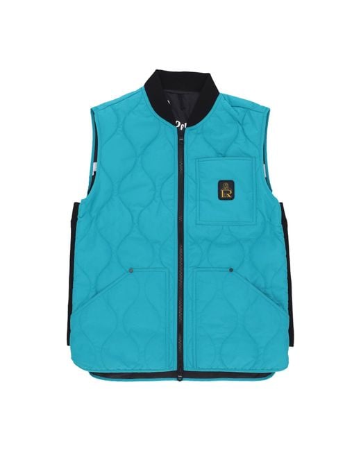 Refrigiwear Blue Fred Vest 'Sleeveless Vest Viridian for men