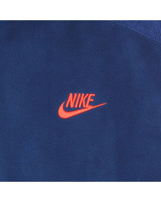 Style Essential Sudadera Con Cuello Alto Para Hombre, Chaqueta De Invierno Con Cremallera Halz, Color Azul Y Naranja Nike de hombre de color Blue