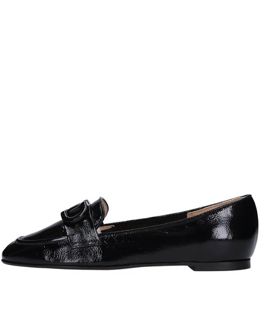 Luca Grossi Black Flat Shoes