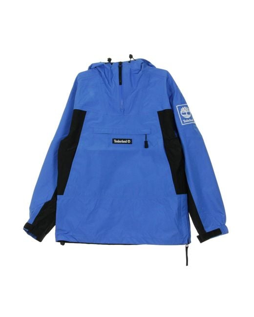 Timberland Blue Removable Waterproof Pullover Jacket for men