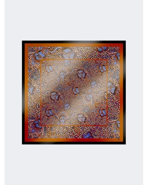 Max Mara Brown Silk Scarf Hazelnut