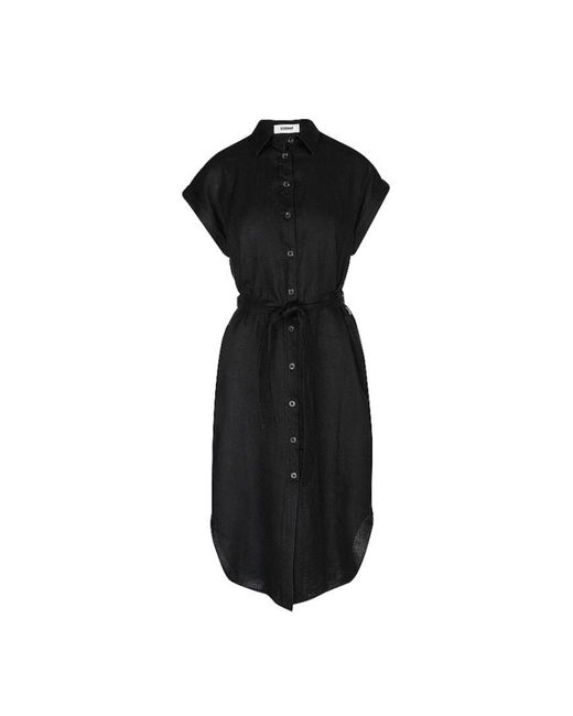 Ecoalf Gadramati0710Ws23 319 Zwarte Amatistaalf Dress W in het Black