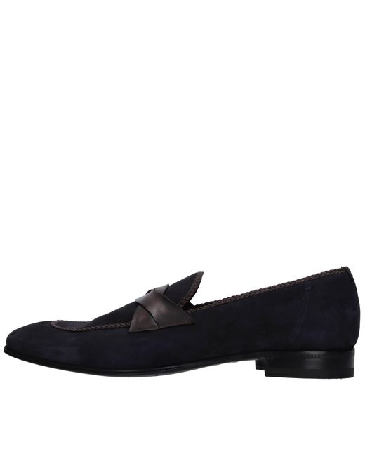 Lidfort Blue Flat Shoes for men