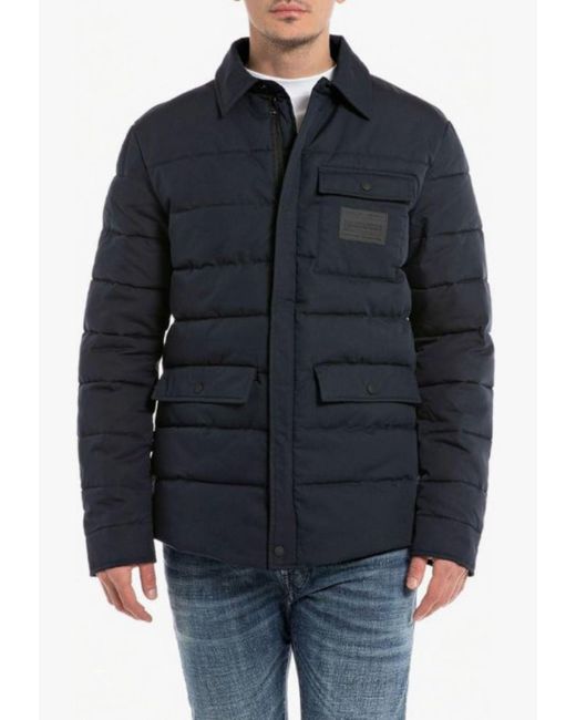Replay Blue Jacket for men