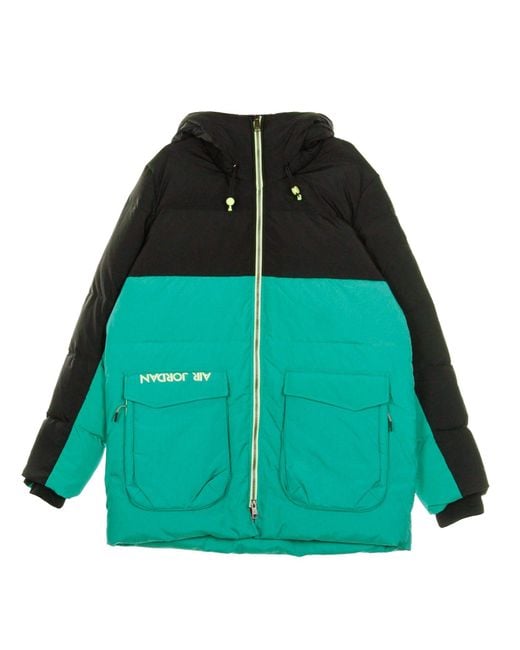 Nike Green Long 'Down Parka Jacket/Watermelon/Neptune for men