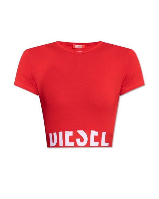 T-Shirt Femme A14593 0Hmau DIESEL en coloris Red