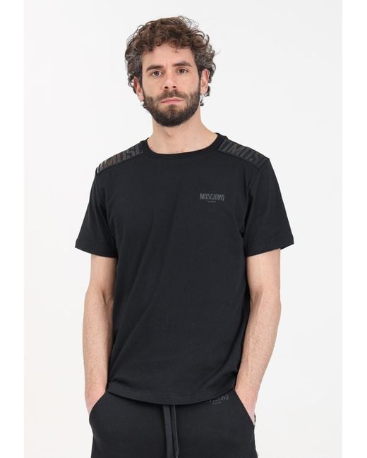 Moschino Schwarzes T-Shirt Und Poloshirt Von in Black für Herren