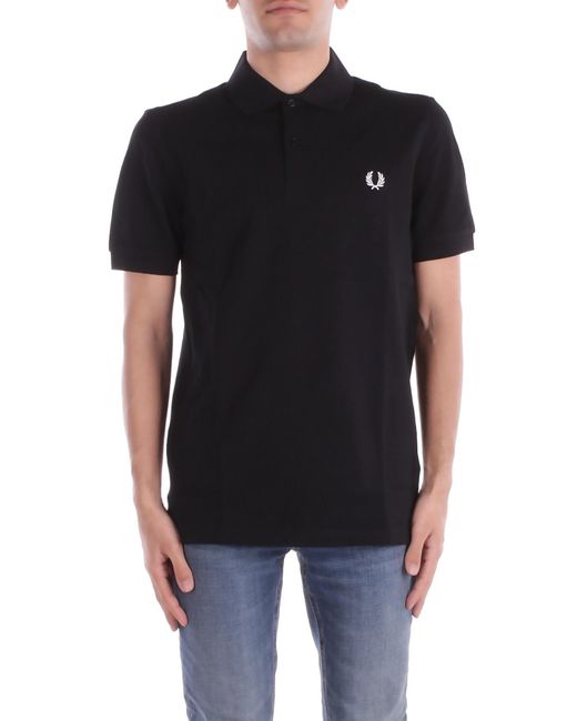 Fred Perry Black T-Shirts And Polos for men