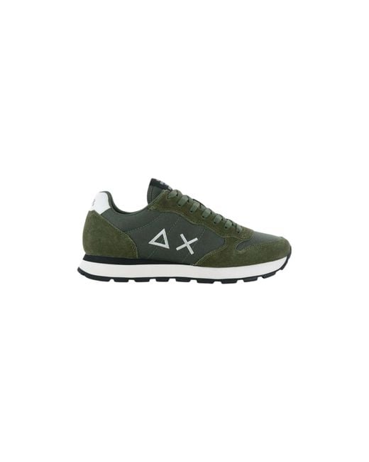 Sun 68 Green Shoes Z45101 Dark Military for men