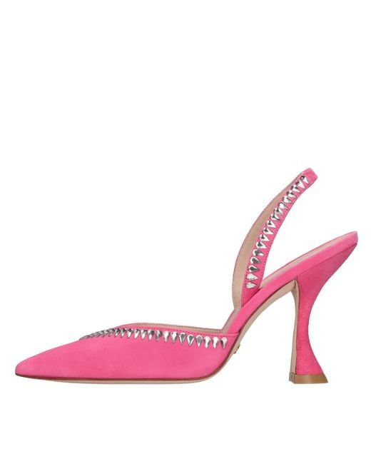 Stuart Weitzman Pink Gemcut Xcurve 100 Slingback Pump