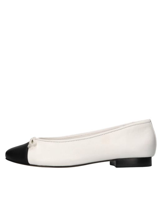 Carrano White Flat Shoes