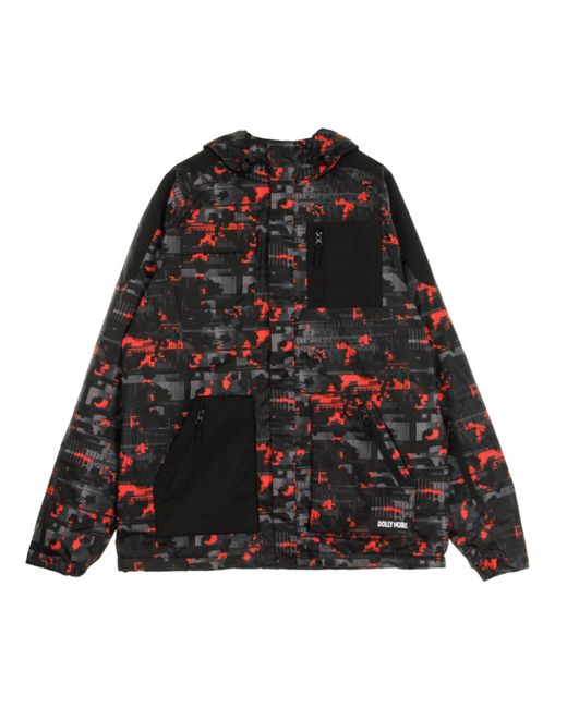 DOLLY NOIRE Herren-Jacke „Glitch“ Mit Durchgehendem Reibverschluss in Black für Herren