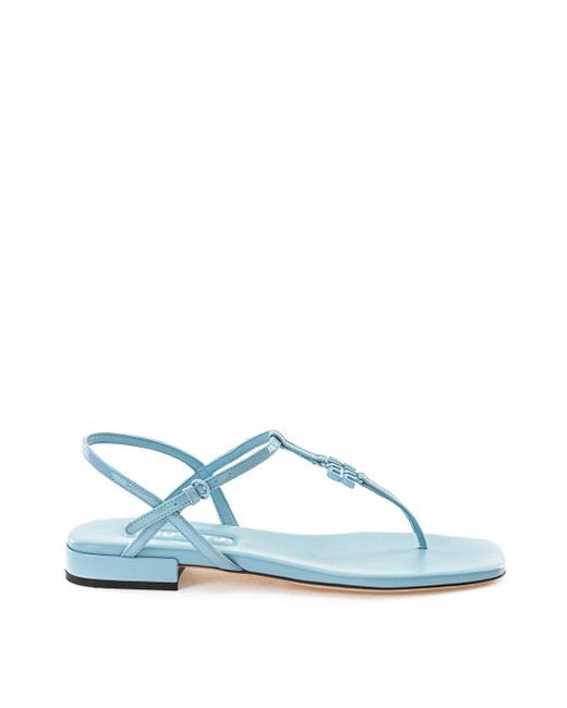 Miu Miu Blue Light Patent Flip Flop Sandal