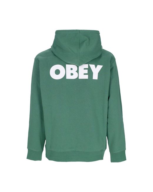 Obey Leichtes Herren-Sweatshirt Mit Kapuze Und Bold Hood Premium French Terry in Green für Herren