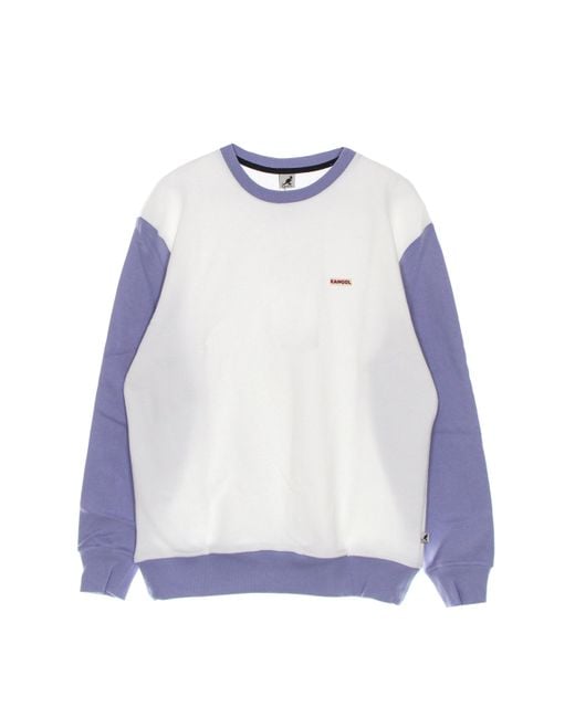Kangol Blue Heritage Taped Crew Sweat Lightweight Crewneck Sweatshirt for men