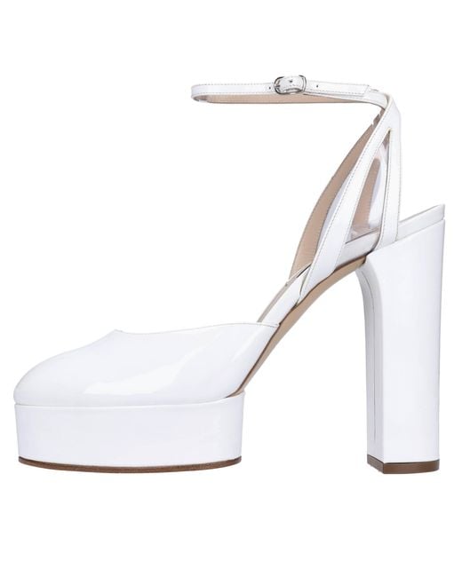 Casadei White With Heel