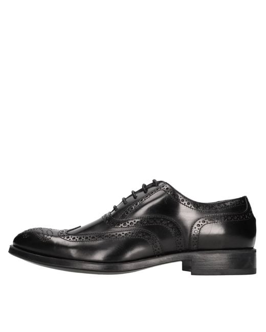 Hundred 100 Black Flat Shoes for men
