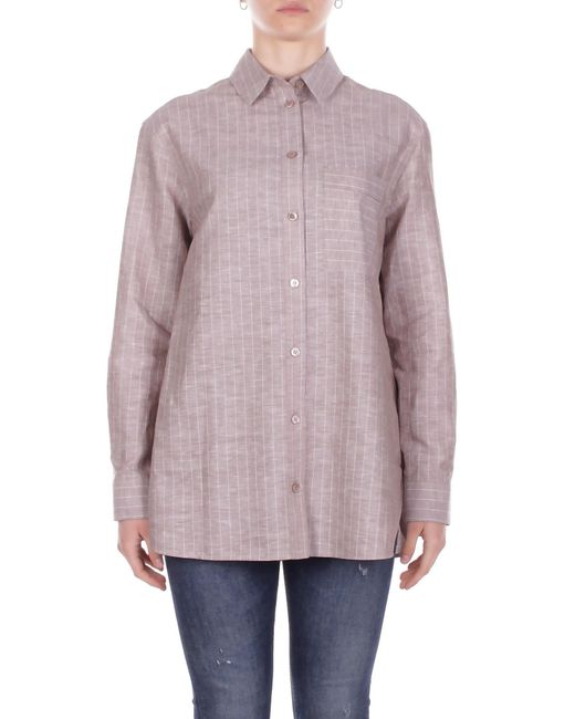 Max Mara Overhemden Gessato in het Pink