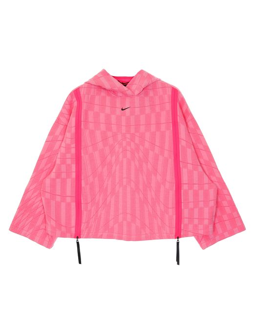 Nike Lichtgewicht Dameshoodie W Sportswear Tech Pack-Hoodie Enginereed Hyperroze/Lotusroze/Zwart in het Pink