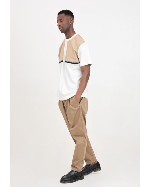 Yes London White Trousers for men