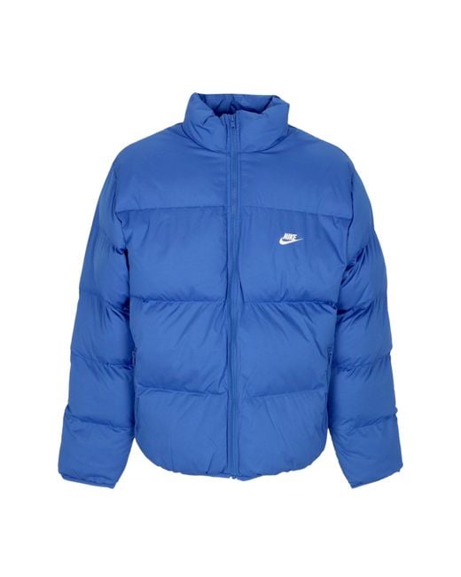 Nike Blue Down Club Puffer Jacket for men