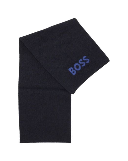 Boss Blue Scarf Helios_Scarf for men
