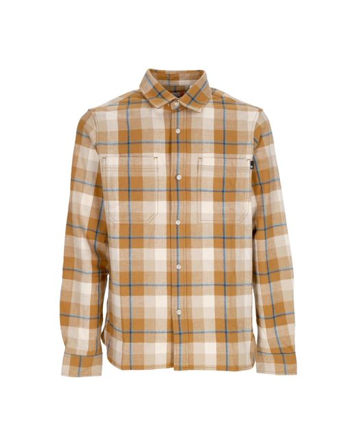 Timberland Natural Long Sleeve Shirt Work Hvy Flannel Shirt for men