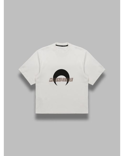 MARINE SERRE Gray Ms Sports Jersey Relaxed T-Shirt for men