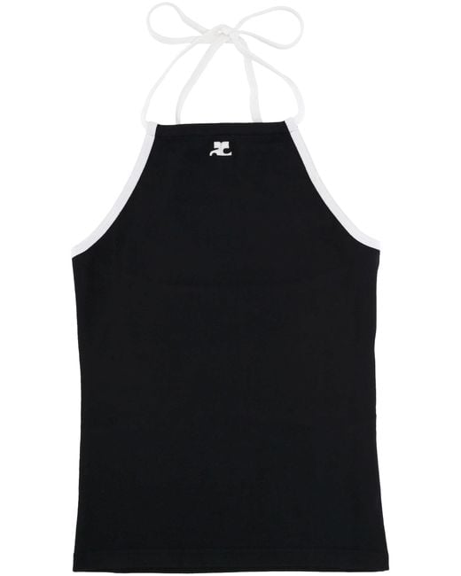 Top Courreges de color Black
