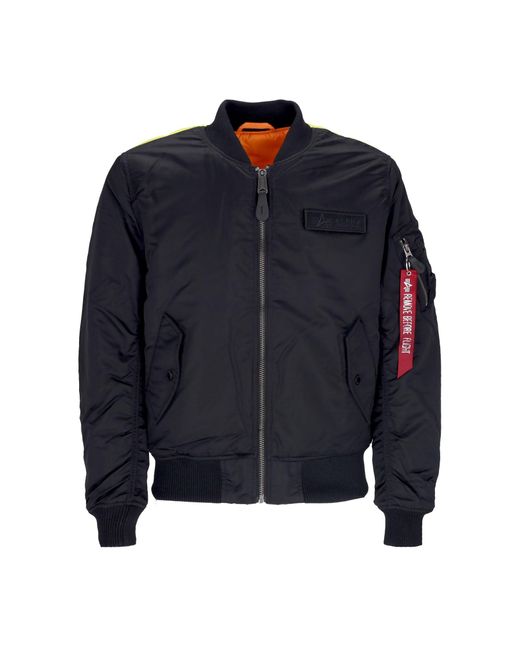 Alpha Industries Blue Ma-1 Vf Fighter Squadron Bomber Jacket for men